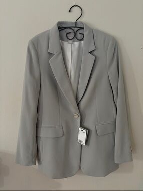 H&M Light Gray Single-Button Women's Blazer